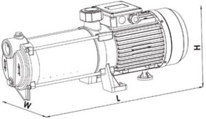Насос горизонтальный многоступенчатый SUMAK SYM12