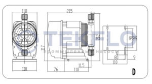 Насос электромагнитный дозирующий DF-FDX50-02-1000